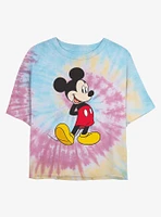 Disney Mickey Mouse Traditional Tie Dye Crop Girls T-Shirt