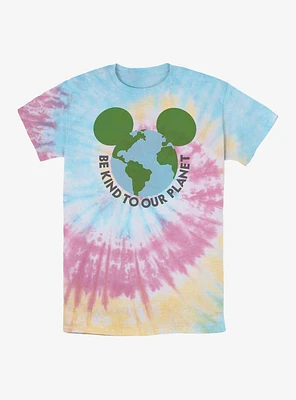 Disney Mickey Mouse Be Kind To Our Planet Tie Dye T-Shirt