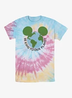 Disney Mickey Mouse Be Kind To Our Planet Tie Dye T-Shirt