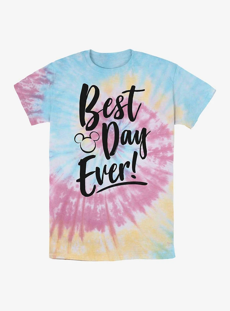 Disney Mickey Mouse Best Day Ever Tie Dye T-Shirt