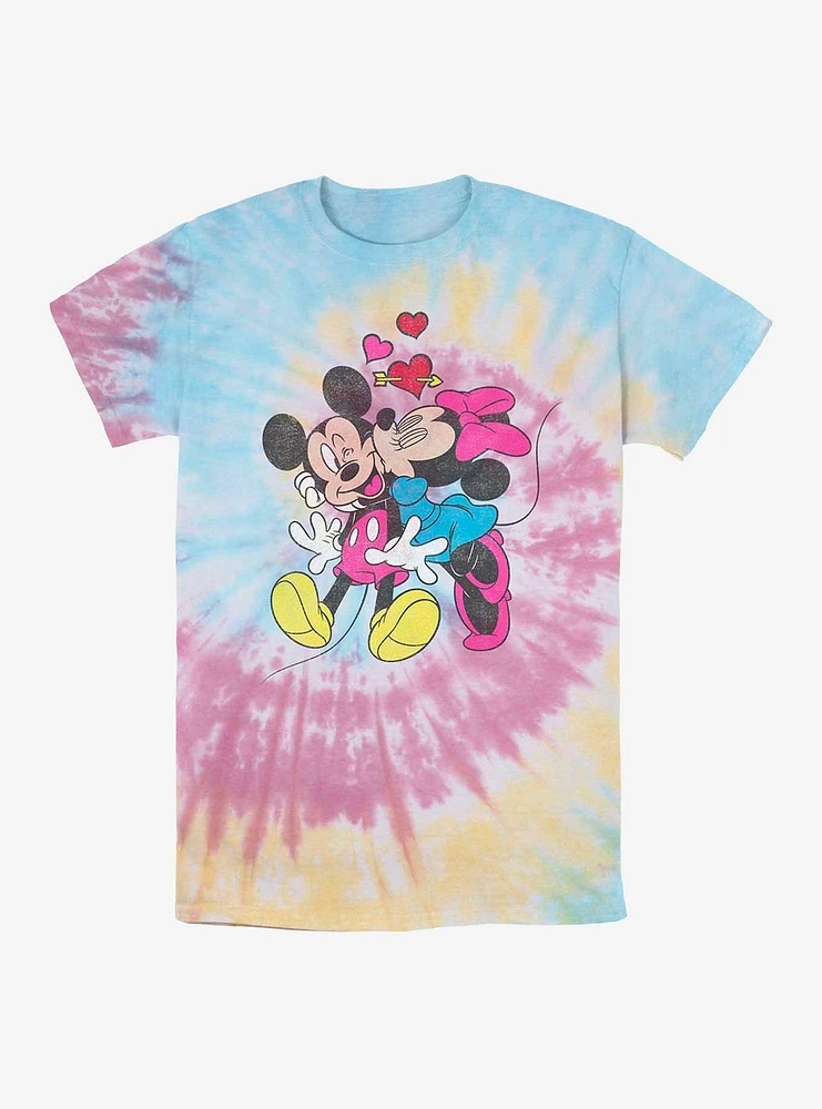 Disney Mickey Mouse & Minnie Love Tie Dye T-Shirt