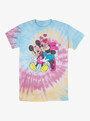 Disney Mickey Mouse & Minnie Love Tie Dye T-Shirt