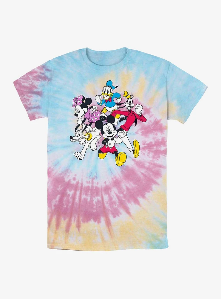 Disney Mickey Mouse & Friends Run Tie Dye T-Shirt