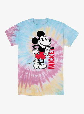Disney Mickey Mouse Leaning Tie Dye T-Shirt
