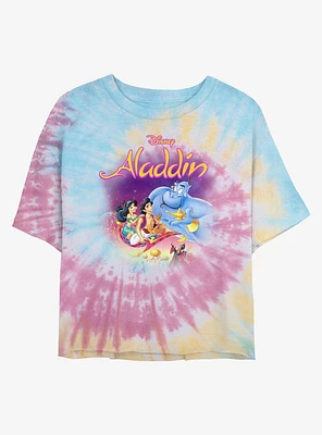 Disney Aladdin VHS Tie Dye Crop Girls T-Shirt