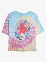 Disney The Little Mermaid Leafy Ariel Tie Dye Crop Girls T-Shirt