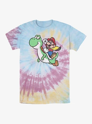 Nintendo Mario Yoshi Jump Tie Dye T-Shirt