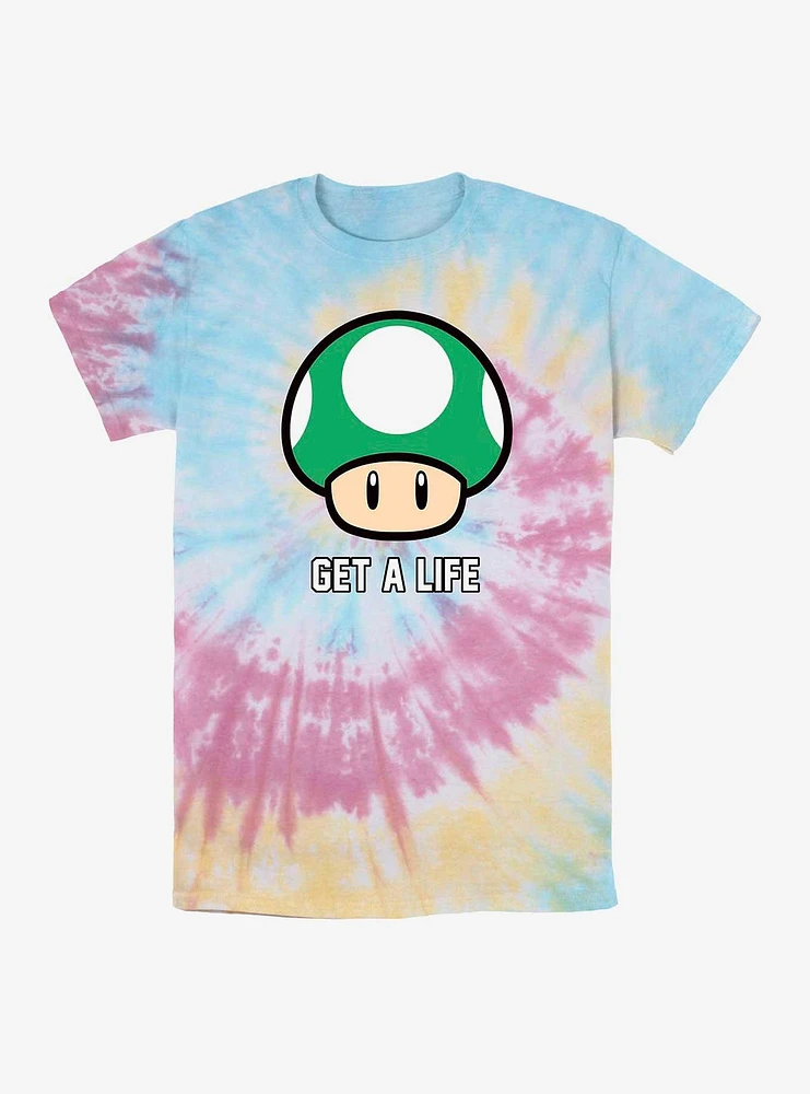 Nintendo Get A Life Tie Dye T-Shirt