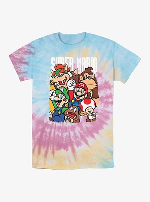 Nintendo Super Group Tie Dye T-Shirt