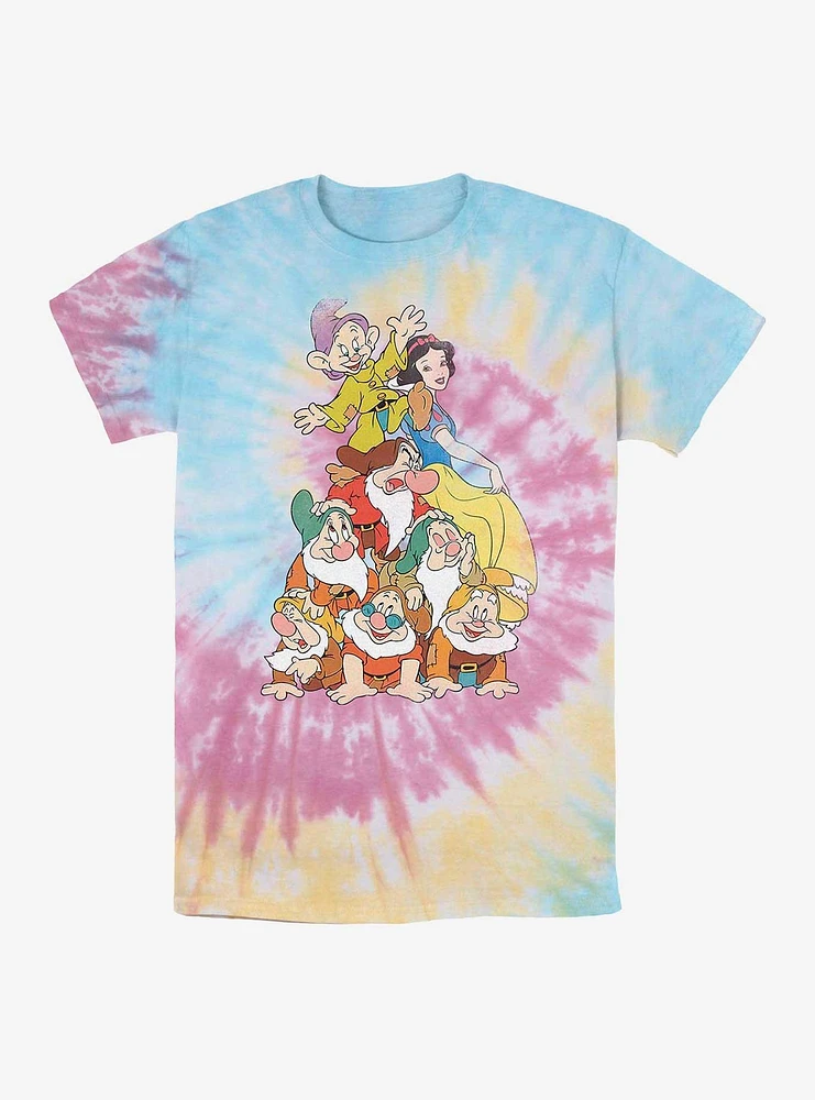 Disney Snow White and the Seven Dwarfs Squad Tie Dye T-Shirt