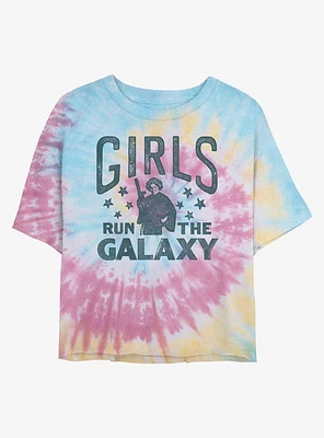 Star Wars Girls Run The Galaxy Tie Dye Crop T-Shirt