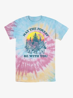 Star Wars Ewok Forest Be With You Tie Dye T-Shirt