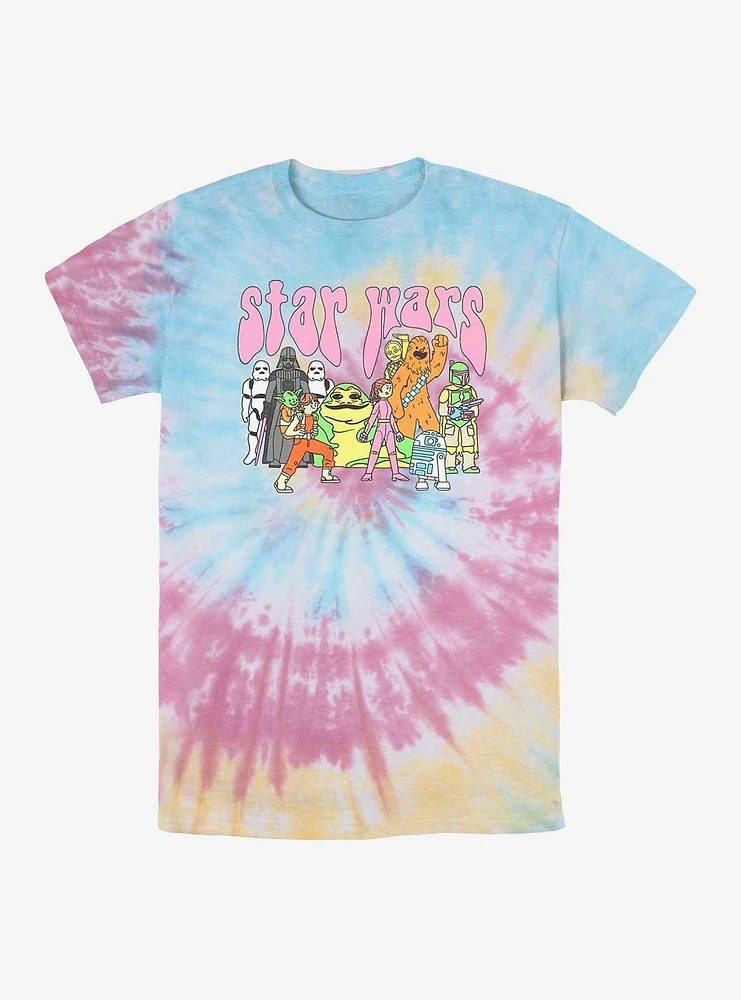 Star Wars Psychedelic Characters Tie Dye T-Shirt
