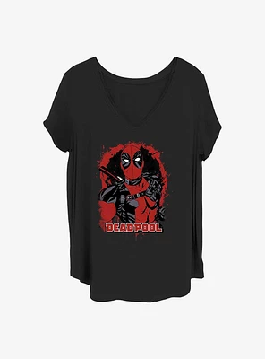 Marvel Deadpool Mercenary Girls T-Shirt Plus