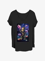 Marvel Guardians of the Galaxy Groot Plants Girls T-Shirt Plus