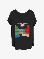 Marvel Periodic Heroes Girls T-Shirt Plus