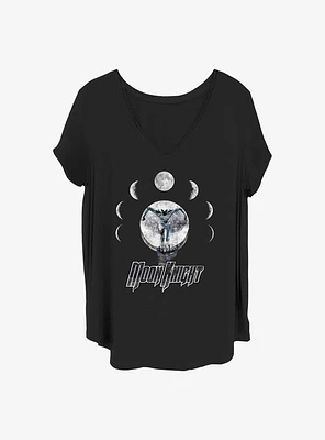 Marvel Moon Knight Phases Girls T-Shirt Plus