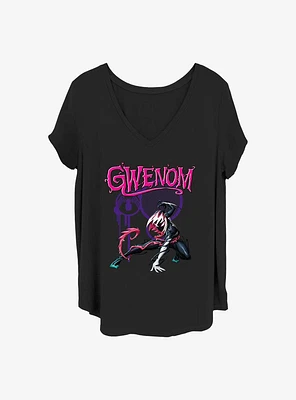 Marvel Venom Gwenom Hero Pose Girls T-Shirt Plus