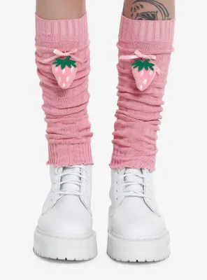 Strawberry 3D Plush Leg Warmers