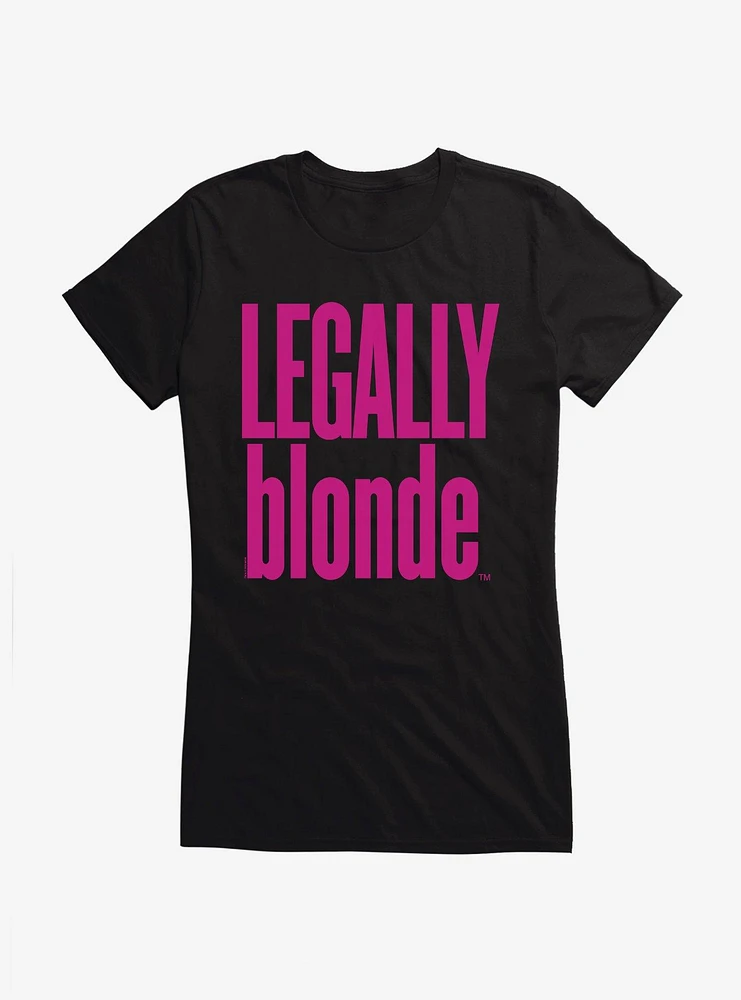 Legally Blonde Title Logo Girls T-Shirt