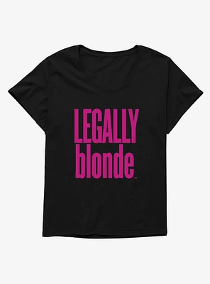 Legally Blonde Title Logo Girls T-Shirt Plus