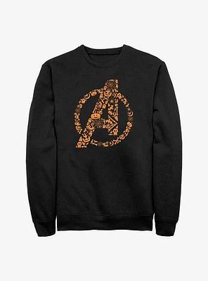 Marvel Avengers Halloween Logo Fill Sweatshirt