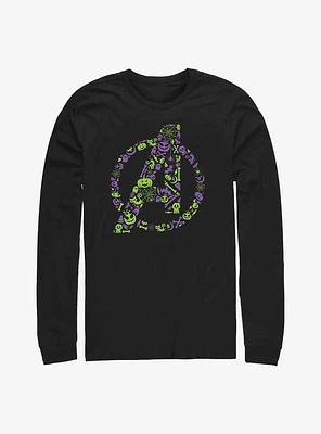 Marvel Avengers Halloween Logo Long-Sleeve T-Shirt