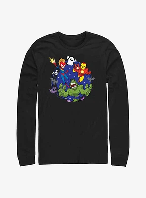 Marvel Avengers World's Scariest Heroes Long-Sleeve T-Shirt