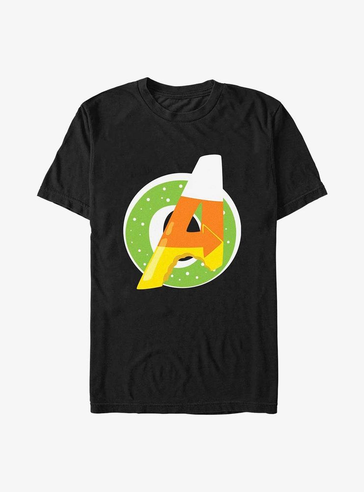 Marvel Avengers Donut Candy Corn Logo T-Shirt