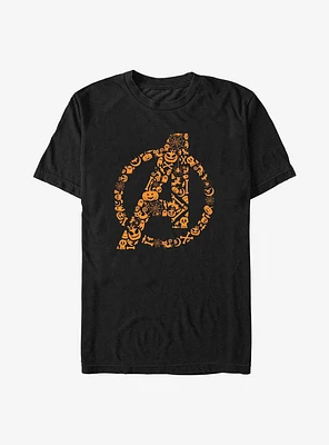Marvel Avengers Halloween Logo Fill T-Shirt