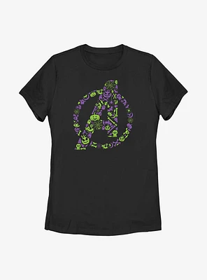 Marvel Avengers Halloween Logo Womens T-Shirt