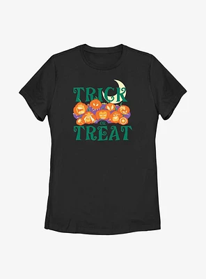 Marvel Avengers Pumpkins Trick Or Treat Womens T-Shirt