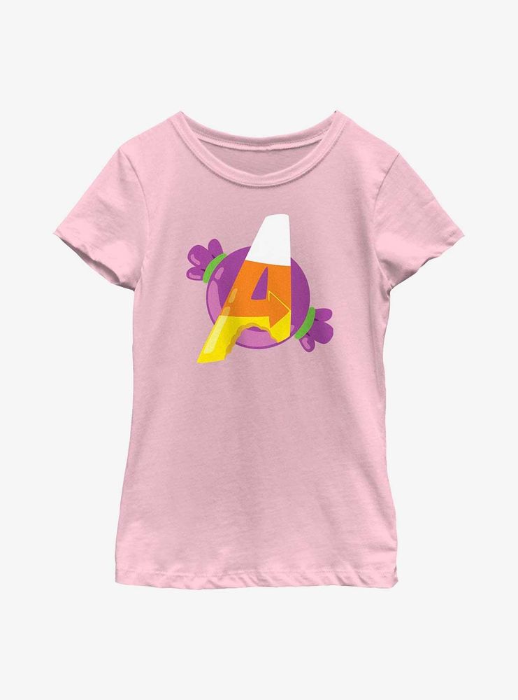 Marvel Avengers Candy Logo Youth Girls T-Shirt