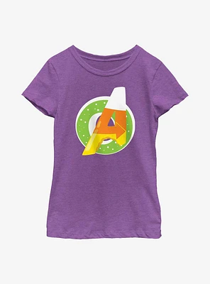 Marvel Avengers Donut Candy Corn Logo Youth Girls T-Shirt