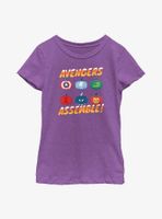 Marvel Avengers Pumpkin Assemble Youth Girls T-Shirt