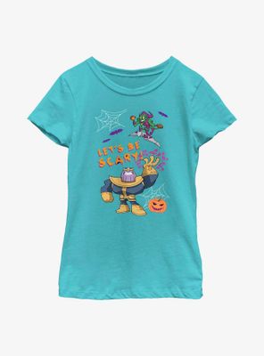 Marvel Avengers Be Scary Thanos Green Goblin Youth Girls T-Shirt