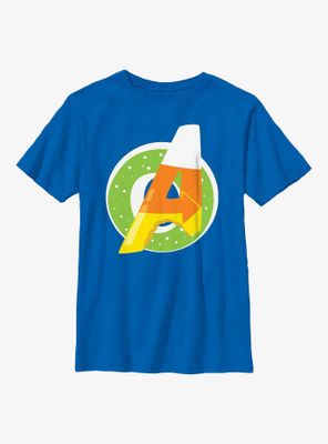 Marvel Avengers Donut Candy Corn Logo Youth T-Shirt