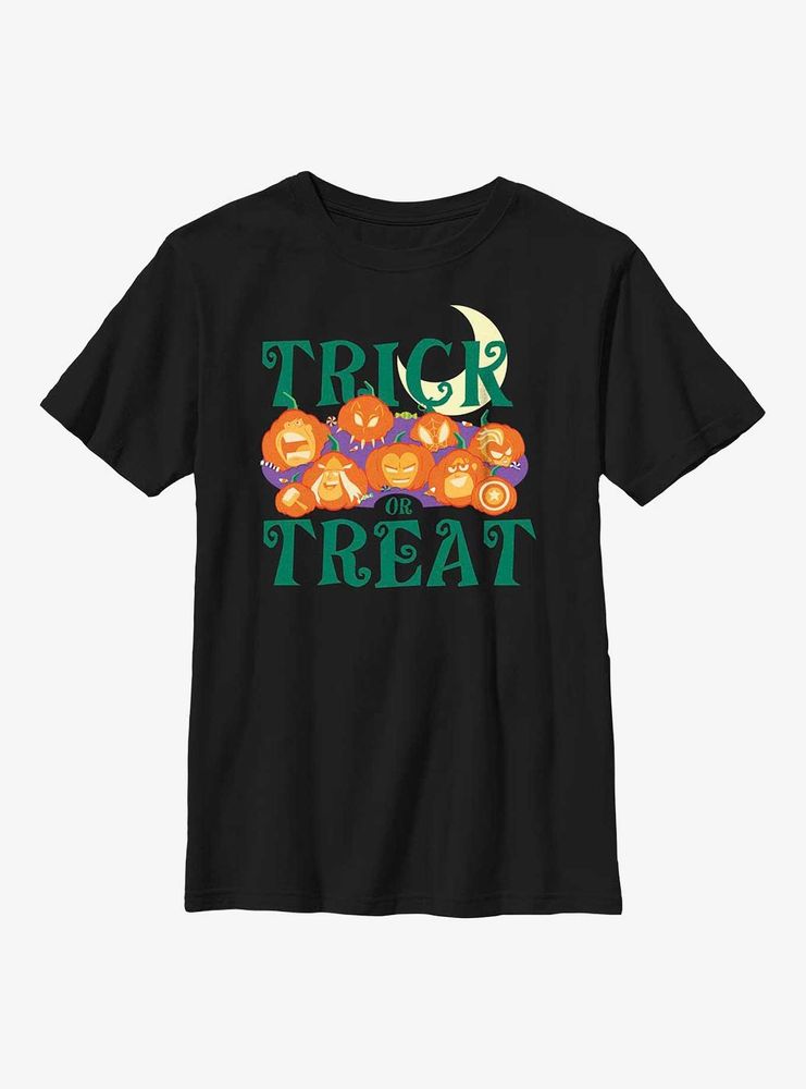 Marvel Avengers Pumpkins Trick Or Treat Youth T-Shirt