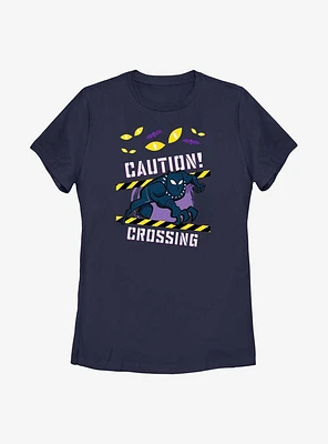 Marvel Black Panther Caution Crossing Womens T-Shirt