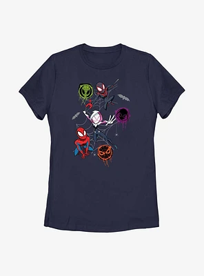 Marvel Spider-Man Trio Spifderverse Womens T-Shirt