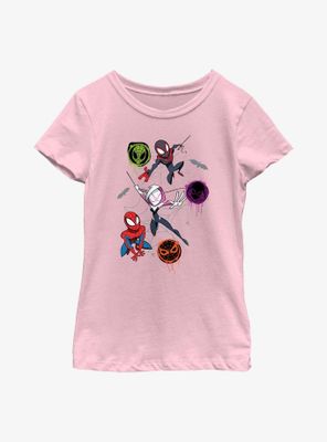Marvel Spider-Man Trio Spifderverse Youth Girls T-Shirt