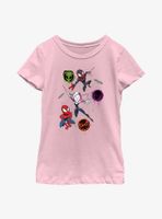 Marvel Spider-Man Trio Spifderverse Youth Girls T-Shirt