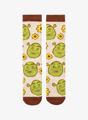 Shrek Sunflower Crew Socks