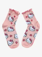 Hello Kitty Heart Ankle Socks