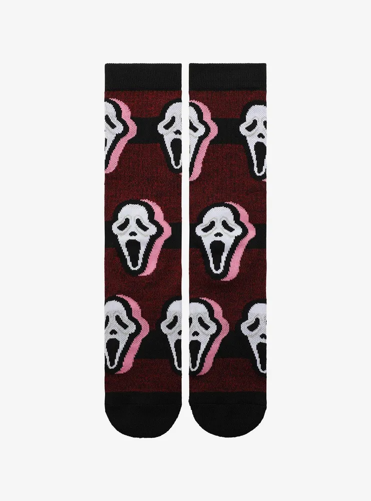 Scream Ghost Face Mask Crew Socks