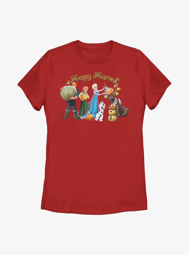 Disney Frozen Happy Harvest Group Womens T-Shirt