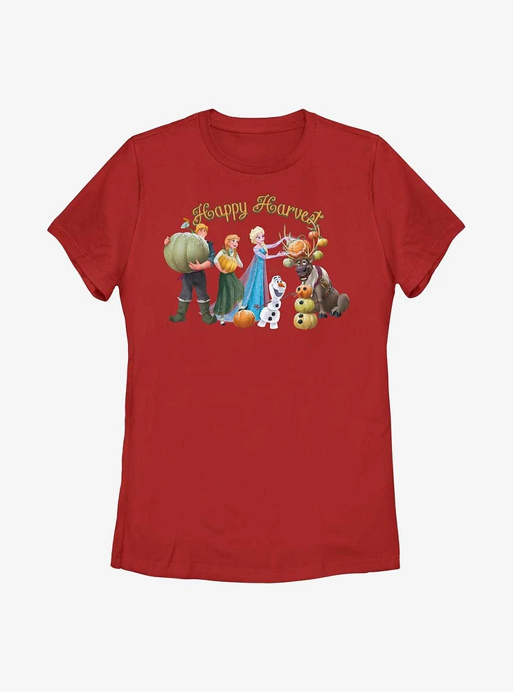 Disney Frozen Happy Harvest Group Womens T-Shirt