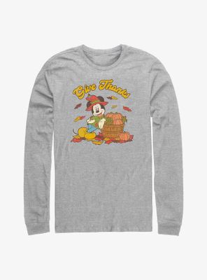 Disney Mickey Mouse Give Thanks Long-Sleeve T-Shirt