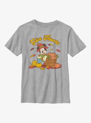 Disney Mickey Mouse Give Thanks Youth T-Shirt