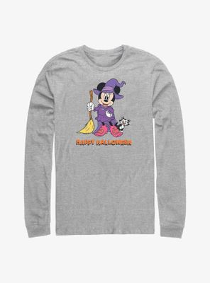 Disney Minnie Mouse Happy Halloween Witch  Long-Sleeve T-Shirt